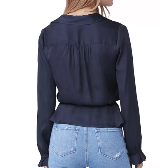 PAIGE Navy Kendalle top - Picture 2 of 10